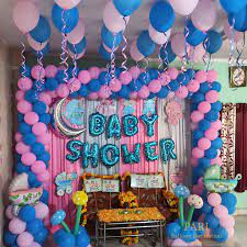 PINK & BLUE BALLOON  BACK GATE  BABY SHOWER DECORATION